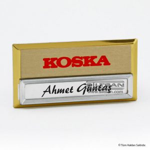 Metal yaka kartı Yaka isimliği