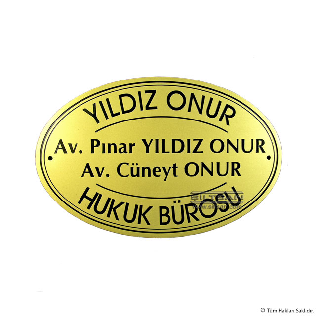 Oval pirinç tabela Oval pirinç tabela
