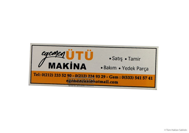 metal Etiket aluminyum mikron 7558 Mikron baskılı alüminyum metal etiket