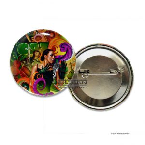 Buton rozet 58mm. iğneli