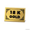 Kuyumcu vitrin yazısı 18K Gold