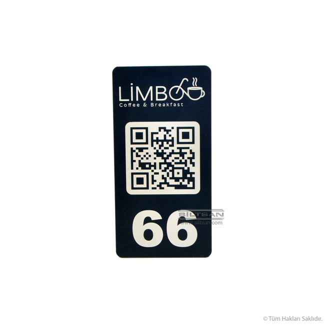 metal-lazer-kazima-masa-qr-kodu-yapiskanli-siyah-aluminyum-0457 Lazer kazıma metal QR menü